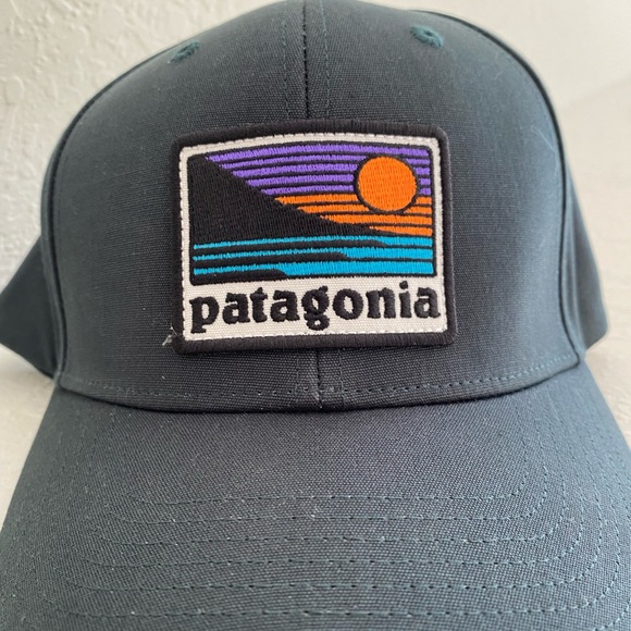Patagonia Sunset Used Rare Baseball Cap Snapback - Picture 1 of 3